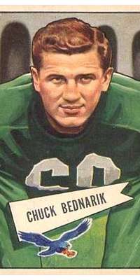 Chuck Bednarik, American NFL Hall of Fame football player (Philadelphia Eagles)., dies at age 89